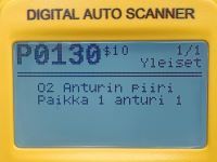 Error P0130 O2 Anturin piiri